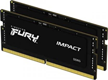 32GB (2x16GB) KINGSTON Fury Impact DDR5 SO-DIMM 4800MHz KF548S38IBK2-32