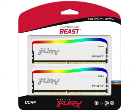 KINGSTON DDR4 32GB (2x16GB kit) 3200MTs KF432C16BWAK232 Fury Beast RGB Special Edition