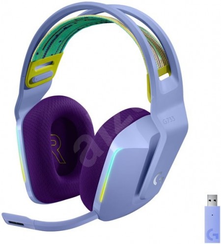 Logitech G733  Lightspeed Wireless RGB Gaming Headset, Lilac