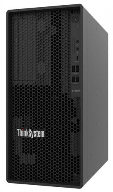 Lenovo ST50 V2 E-2324G, SW RAID, 2x1TB, 1x8GB, 500W, No DVD, 3 year