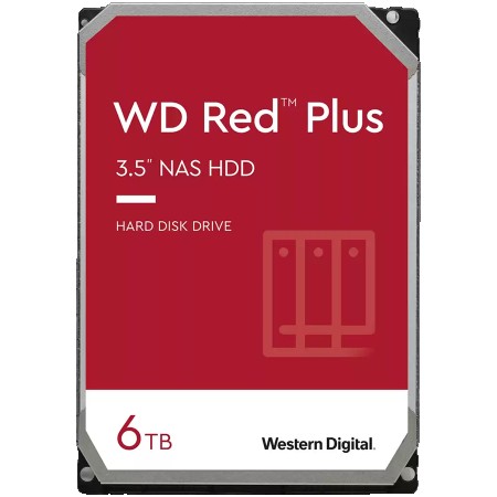 HDD NAS WD Red Plus 6TB WD60EFPX (256MB 5400rpm SATA)