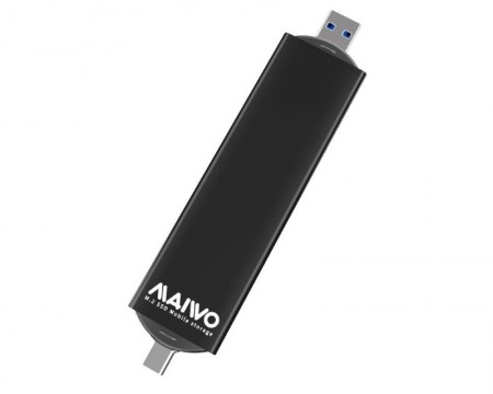 MAIWO Eksterno kućište za USB 3.0 A3.1 tip C USB A na B+M key M.2 K1683L