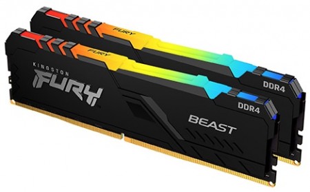 32GB KINGSTON DDR4 3200MHz (2x16) FURY Beast RGB KF432C16BB1AK2/32