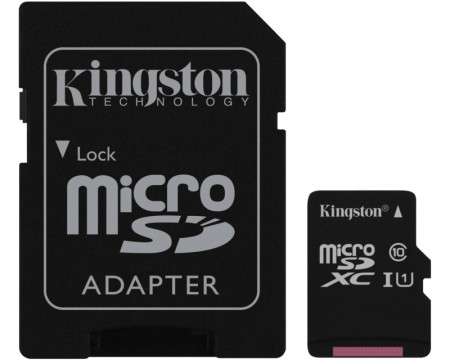 KINGSTON UHS-I MicroSDXC 64GB class 10 + adapter SDC10G264GB