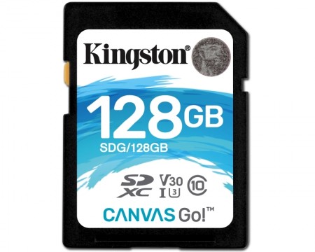 KINGSTON UHS-I U3 SDXC 128GB V30 SDG128GB Go