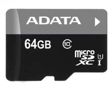 A-DATA UHS-I MicroSDXC 64GB class 10 AUSDX64GUICL10-R