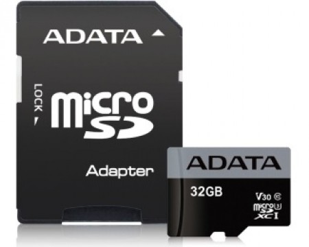 A-DATA UHS-I U3 MicroSDHC 32GB V30S class 10+AUSDH32GUI3V30S-RA1