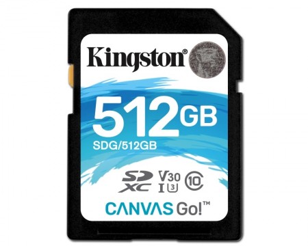 KINGSTON UHS-I U3 SDXC 512GB V30 SDG512GB Go