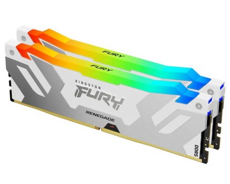 KINGSTON DIMM DDR5 32GB (2x16GB kit) 7200MTs KF572C38RWAK2-32 FURY Renegade RGB White