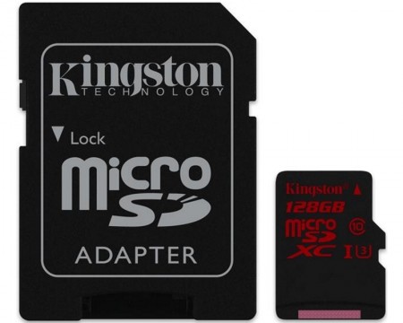 KINGSTON UHS-I U3 MicroSDXC 128GB + Adapter SDCA3128GB