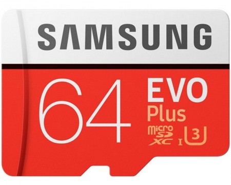 SAMSUNG EVO PLUS UHS-I MicroSDXC 64GB class 10+MB-MC64GA