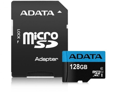 ADATA UHS-I MicroSDXC 128GB class 10+ad AUSDX128GUICL10 85-RA1