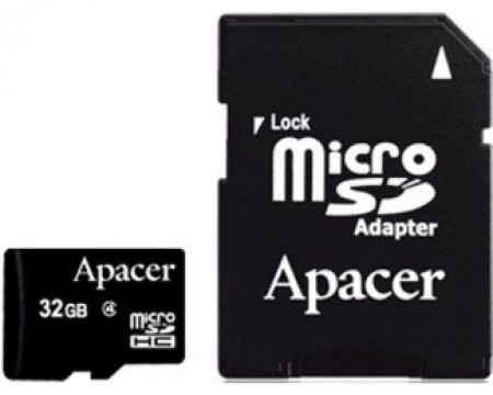 APACER MicroSDHC 32GB class 4+ad AP32GMCSH4-R