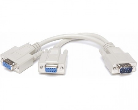 FAST ASIA Adapter VGA - VGA M2F (spliter) beli