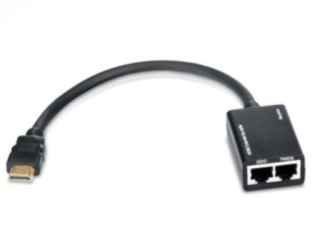 E-GREEN Adapter - Konvertor HDMI extender - RJ45 Cat5e6  0.3m (2kom)