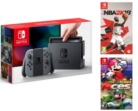 NINTENDO Switch Console Sports Pack Joy-Con Grey