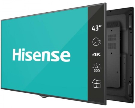 HISENSE 43'' 43BM66AE 4K UHD Digital Signage Display - 247 Operation