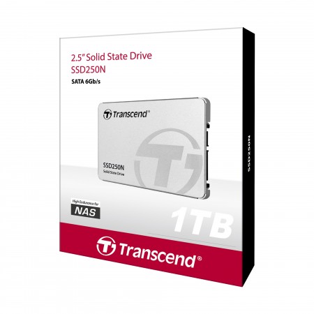 TRANSCEND 1TB 2.5'' SSD SATA3 3D TLC for NAS TS1TSSD250N