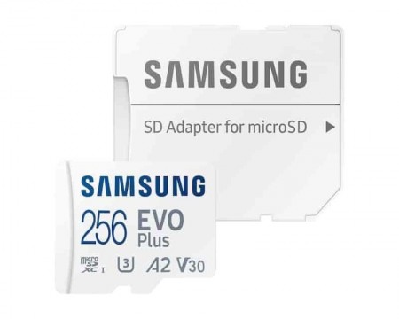 SAMSUNG EVO PLUS MicroSD Card 256GB class 10 + adapter MB-MC256KA