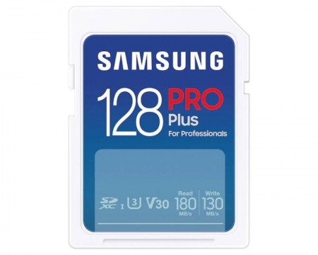 SAMSUNG PRO PLUS Full Size SDXC 128GB U3 MB-SD128S