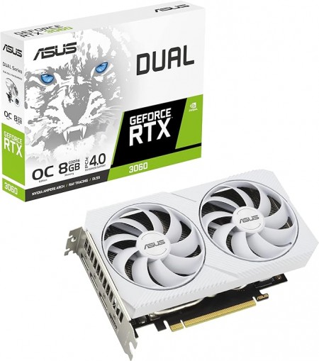 ASUS GeForce RTX3060 White DUAL-RTX3060-O8G-WH