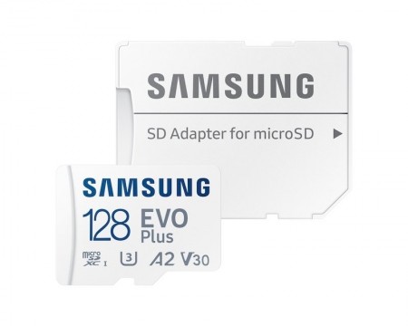 SAMSUNG EVO PLUS MicroSD Card 128GB class 10 + Adapter MB-MC128KA