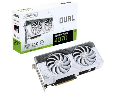 ASUS nVidia GeForce RTX 4070 12GB 192bit DUAL-RTX4070-12G-WHITE