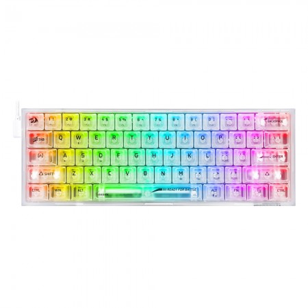 REDRAGON Fizz RGB Gaming Keyboard White ( K617CT-RGB ) 