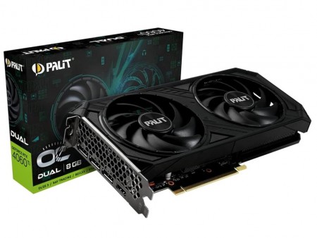 PALIT RTX4060Ti Dual OC 8GB GDDR6 (NE6406TT19P1-1060D) 