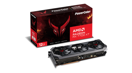 POWER COLOR Red Devil RX 7700 XT 12GB GDDR6 (RX7700XT 12G-EOC) 