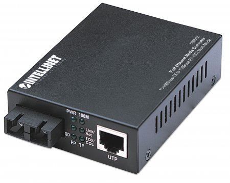 INTELLINET FE Media Converter, 10100Base-TX to 100Base-FX (SC) MM 2km