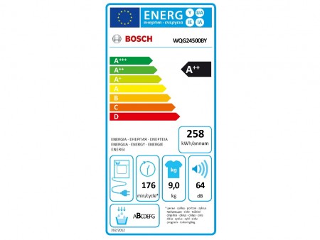 BOSCH WQG24500BY 9kg A++ bela