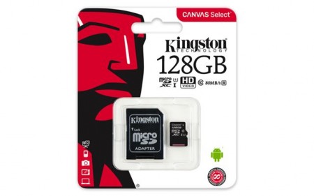 KINGSTON 128GB + SD adapter SDCS128GB