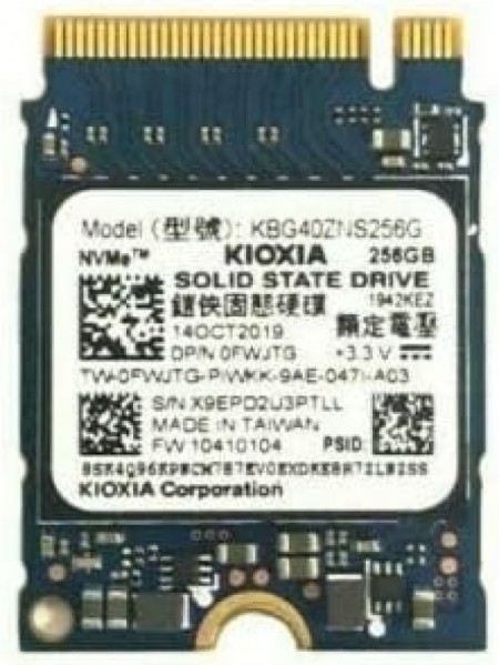 SSD KIOXIA Corporation 256GB NVMe KBG40ZN256G Bulk 2230