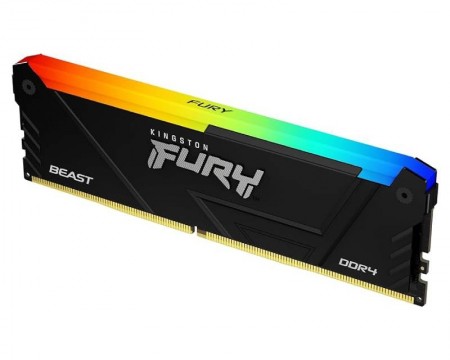 KINGSTON DIMM DDR4 16GB 3200MTs KF432C16BB12A/16 FURY Beast RGB Black XMP