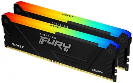 KINGSTON DDR4 16GB (2x8GB) 3600MHz FURY BEAST RGB KF436C17BB2AK2/16