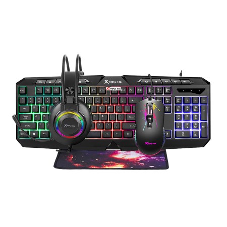 XTRIKE tastatura+miš+slušalice+podloga USB CMX415 4 u1