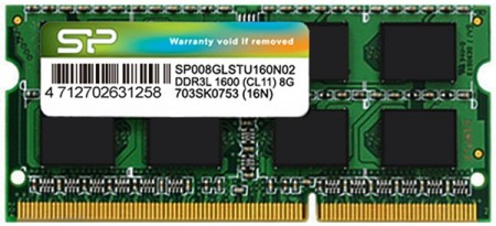 SILICON POWER DDR3L 8GB SO-DIMM 1600Hz SP008GLSTU160N02