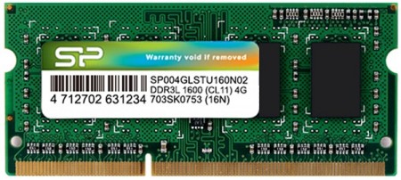 SILICON POWER DDR3L 4GB SO-DIMM 1600Hz SP004GLSTU160N02 