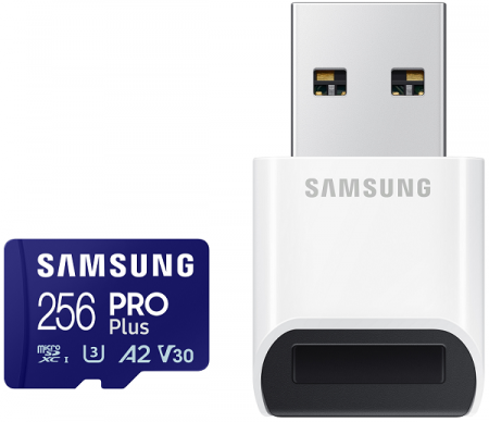 SAMSUNG 256GB PRO Plus SDXC UHS-I U3 V30 MB-MD256SB/WW