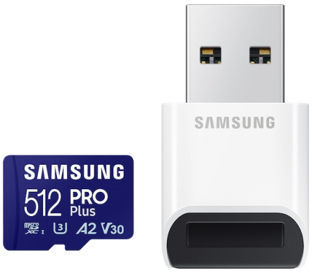 SAMSUNG 512GB PRO Plus SDXC UHS-I U3 MB-MD512SB/WW