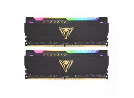 PATRIOT DDR4 16GB 2x8GB 3600MHZ Viper Steel RGB BLACK PVSR416G360C0K