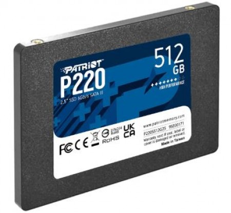 Patriot P220 2.5'' SATA3 512GB P220S512G25