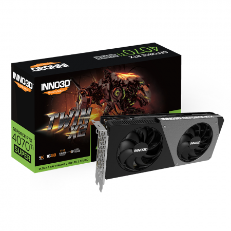 INNO3D GEFORCE RTX 4070 Ti SUPER TWIN X2 16GB GDDR6X N407TS2-166X-186156N