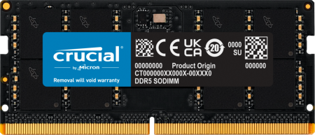 CRUCIAL 32GB DDR5 5600 SODIMM CL46 CT32G56C46S5