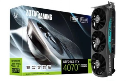 ZOTAC GAMING RTX 4070 Ti Super Trinity Black Edition 16GB ZT-D40730D-10P