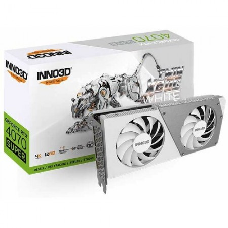 INNO3D GEFORCE RTX 4070 SUPER TWIN X2 OC WHITE 12GB N407S2-126XX-186162W