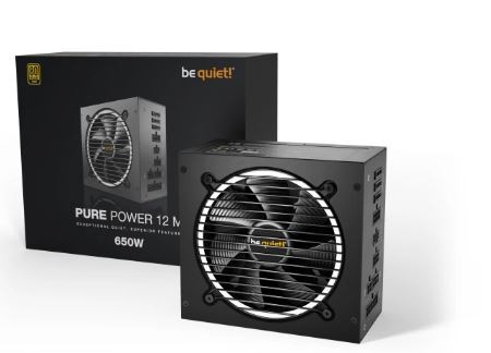 Be Quiet Pure Power 12M 650W Gold  BN342 Modularno