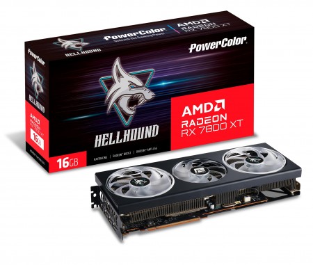 POWER COLOR AMD Radeon RX 7800XT HellHound 16G-L/OC