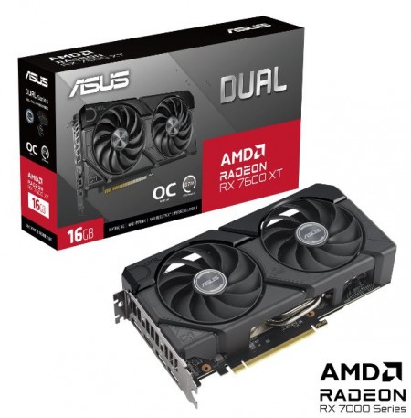 ASUS DUAL-RX7600XT-O16G OC Edition 16GB GDDR6